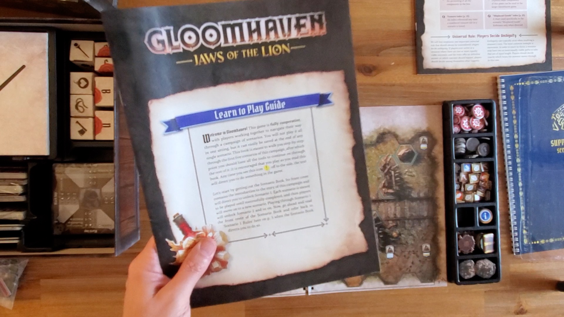 Inside the Box #1:  Gloomhaven: Jaws of the Lion