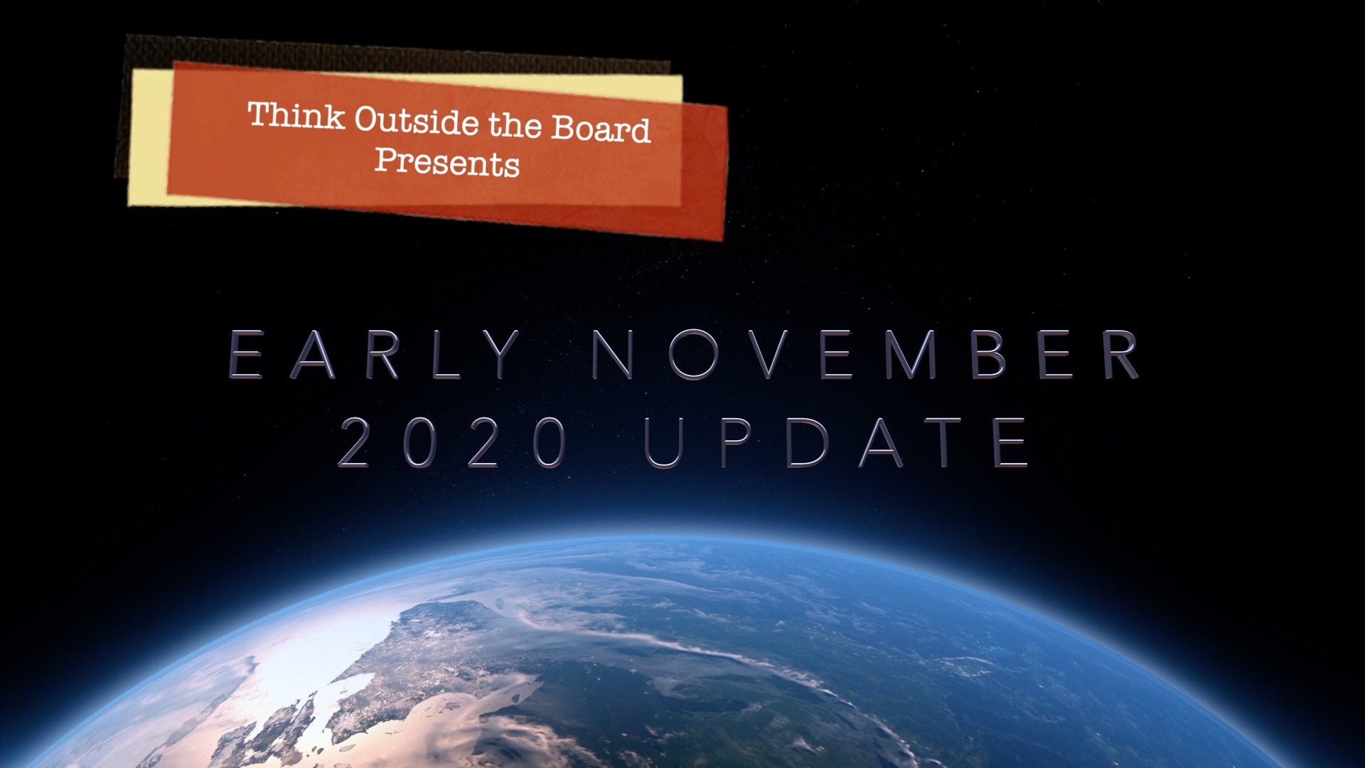 Bi-Monthly Update #7: Early November 2020