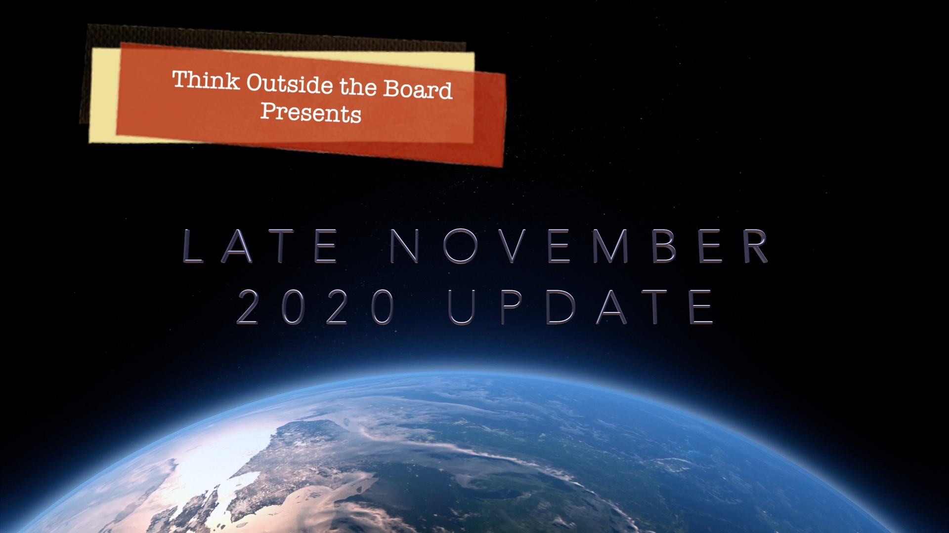 Bi-Monthly Update #8: Late November 2020