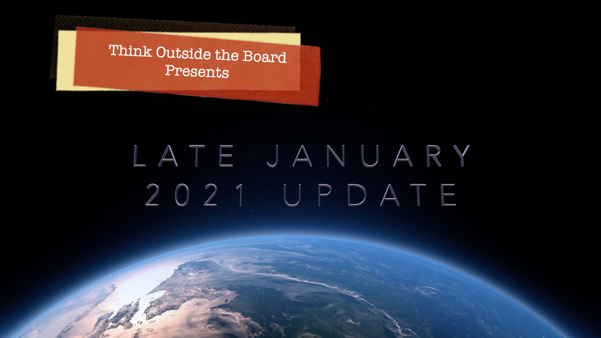 Late January 2021 Update